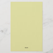 Benutzerdefinierte Pastellfarbe personalisierter m Briefpapier (Rückseite)