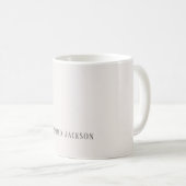 Benutzerdefinierte Pastellfarbe personalisierter m Kaffeetasse (VorderseiteRechts)