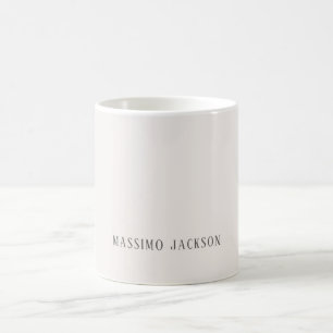 Benutzerdefinierte Pastellfarbe personalisierter m Kaffeetasse