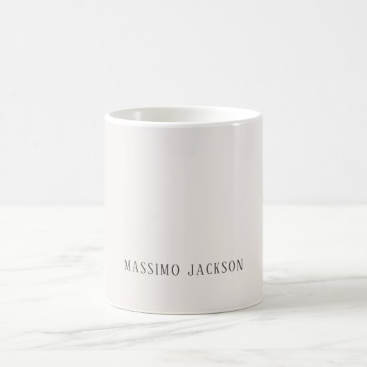 Benutzerdefinierte Pastellfarbe personalisierter m Kaffeetasse (Mittel)