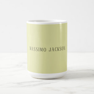 Benutzerdefinierte Pastellfarbe personalisierter m Kaffeetasse