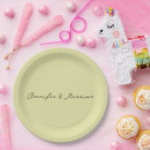 Benutzerdefinierte Pastellfarbe personalisierter m Pappteller (Party)