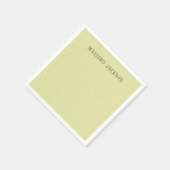 Benutzerdefinierte Pastellfarbe personalisierter m Serviette (Ecke)