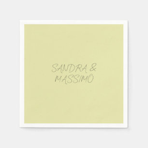 Benutzerdefinierte Pastellfarbe personalisierter m Serviette