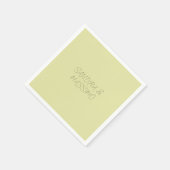 Benutzerdefinierte Pastellfarbe personalisierter m Serviette (Ecke)