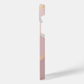 Benutzerdefinierte Pastellfarben Mauve Rose Rosa S iPhone Hülle (Linke Seite)