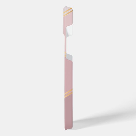 Benutzerdefinierte Pastellfarben Mauve Rose Rosa S iPhone Hülle (Linke Seite)