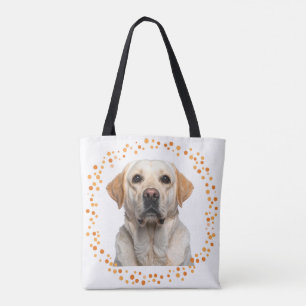 Benutzerdefinierte pastellorange Labrador Retrieve Tasche
