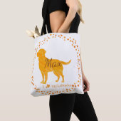 Benutzerdefinierte pastellorange Labrador Retrieve Tasche (Von Nahem)