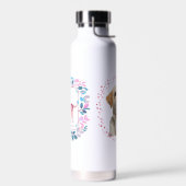 Benutzerdefinierte pastellrosa Labrador Retriever Trinkflasche (Links)