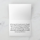 Benutzerdefinierte Patientenförderungs-Krebskarten Karte (Innenseite)