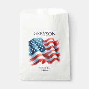 Benutzerdefinierte patriotische amerikanische Flag Geschenktütchen
