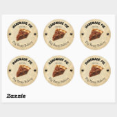 Benutzerdefinierte Pecan Pie Labels | Personalisie Runder Aufkleber (Blatt)