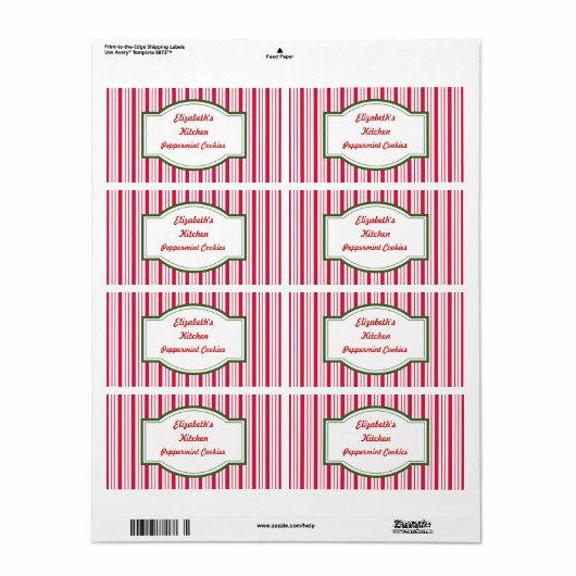 Benutzerdefinierte Peppermint-Labels (Vorne)