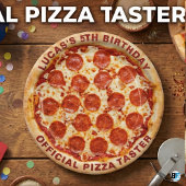Benutzerdefinierte Pepperoni-Pizza 5. Geburtstag-P Pappteller