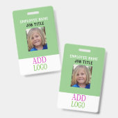 Benutzerdefinierte PERSONAL-ID - Foto-Pass - Name  Ausweis (Vorder- & Rückseite)