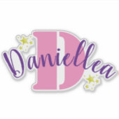 Benutzerdefinierte Personalisiert Clear-Vinyl-Name Aufkleber (Vorderseite)