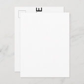 Benutzerdefinierte Personalisiert Matte Save the D Ankündigungspostkarte (Vorne/Hinten)