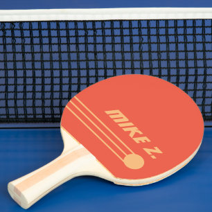 Benutzerdefinierte Personalisiert orangefarbene Fa Tischtennis Schläger