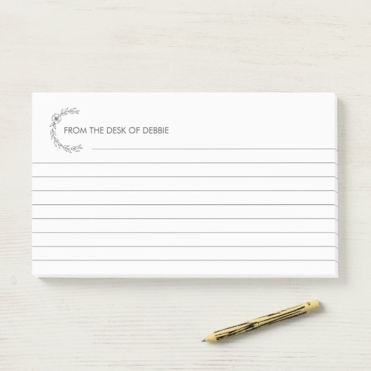 Benutzerdefinierte Personalisierte 3M-Postit®-Noti Post-it Klebezettel (Auf Schreibtisch)