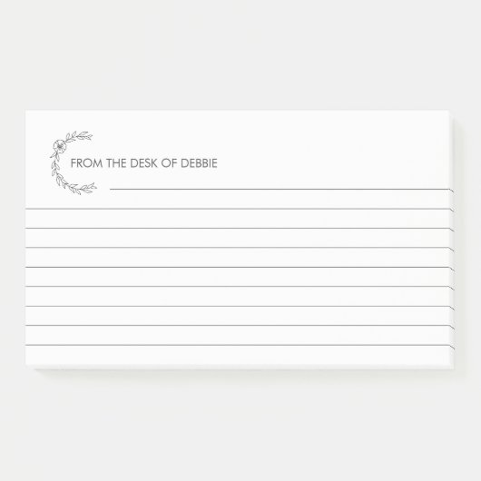 Benutzerdefinierte Personalisierte 3M-Postit®-Noti Post-it Klebezettel (Vorderseite)