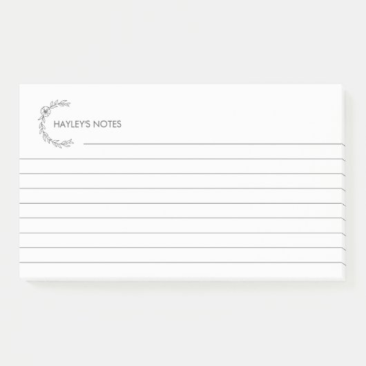 Benutzerdefinierte Personalisierte 3M-Postit®-Noti Post-it Klebezettel (Vorderseite)