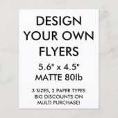 Benutzerdefinierte Personalisierte 5.6"x4.5" Gloss Flyer (Vorne)