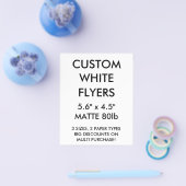 Benutzerdefinierte Personalisierte 5.6"x4.5" Gloss Flyer (Einzeln)