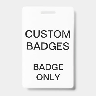 Benutzerdefinierte personalisierte BADGE Leervorla Ausweis