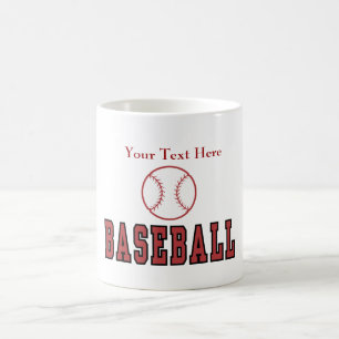 Benutzerdefinierte Personalisierte Baseball-Tasse Kaffeetasse