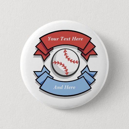 Benutzerdefinierte Personalisierte Baseballtasten Button (Vorderseite)