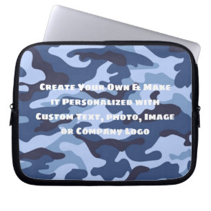 Benutzerdefinierte Personalisierte Blau- und Schwa Laptopschutzhülle