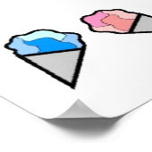 Benutzerdefinierte, Personalisierte Eiscreme-Grenz Poster (Ecke)