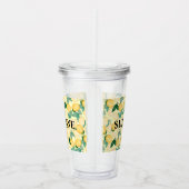 Benutzerdefinierte Personalisierte Elegante Zitron Acryltrinkbecher (Rechts)