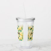 Benutzerdefinierte Personalisierte Elegante Zitron Acryltrinkbecher (Links)