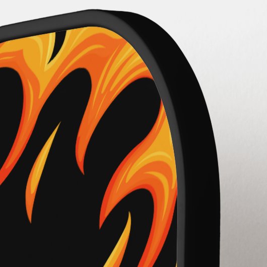 Benutzerdefinierte Personalisierte Flammen auf sch Pickleball Schläger (Linke Seite)