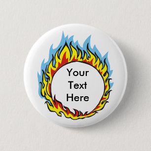 Benutzerdefinierte Personalisierte Flammenschaltfl Button