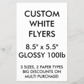 Benutzerdefinierte Personalisierte Flyer mit 8,5 Z (Vorne)