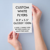 Benutzerdefinierte Personalisierte Flyer mit 8,5 Z (Handgriff)
