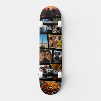 Benutzerdefinierte Personalisierte Foto Collage Sk Skateboard