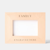 Benutzerdefinierte Personalisierte Foto-Familie Geätzte Rahmen (Vorderseite)