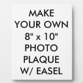 Benutzerdefinierte Personalisierte Foto-Plaque mit Fotoplatte (Vorderseite)