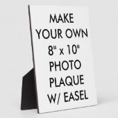 Benutzerdefinierte Personalisierte Foto-Plaque mit Fotoplatte (Seite)