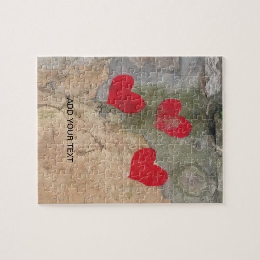 Benutzerdefinierte Personalisierte Foto- und Texta Puzzle (Horizontal)