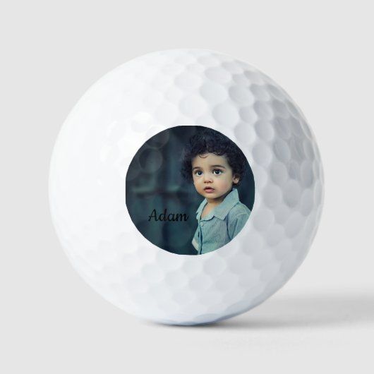 Benutzerdefinierte Personalisierte Foto- und Textg Golfball (Vorderseite)