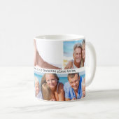 Benutzerdefinierte Personalisierte FotoCollage Kaffeetasse (VorderseiteRechts)