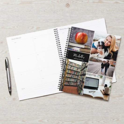 Benutzerdefinierte personalisierte Fotocollage  Planer