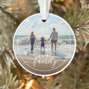Benutzerdefinierte Personalisierte Fotovorlage Uns Ornament