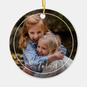 Benutzerdefinierte Personalisierte Fotovorlagenspe Keramik Ornament (Vorne)