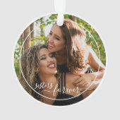 Benutzerdefinierte Personalisierte Fotovorlagenspe Ornament (Rückseite)